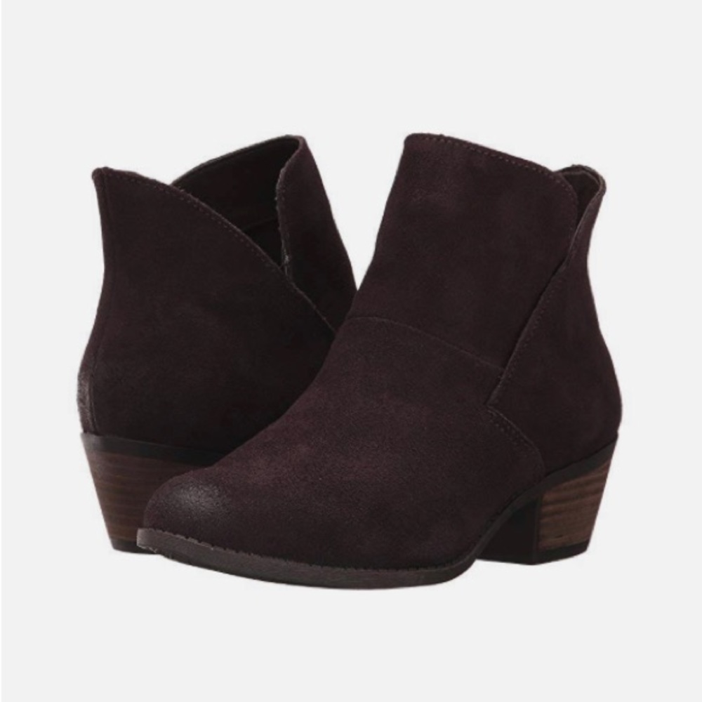 Me Too Brown Suede Booties - Picture 2 of 4